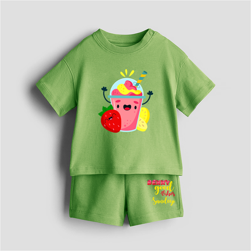 Berry Good Vibes - Customized Kids Co-ord Set With Name For Boys & Girls (Ages 1 - 13)