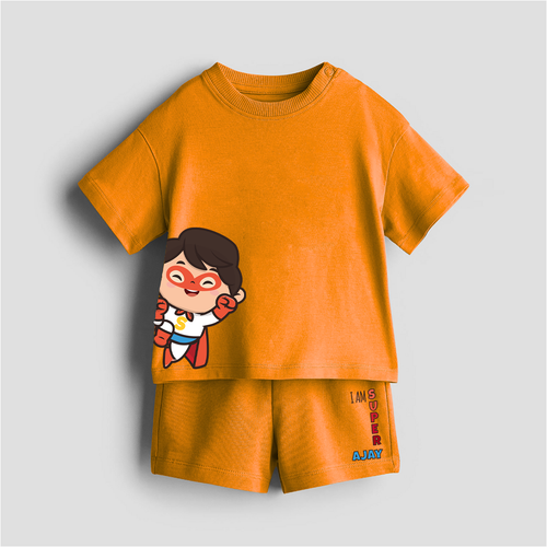 I Am Super - Customized Kids Co-ord Set With Name For Boys & Girls (Ages 1 - 13)