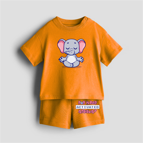 DND Mode Activated - Customized Kids Co-ord Set With Name For Boys & Girls (Ages 1 - 13)