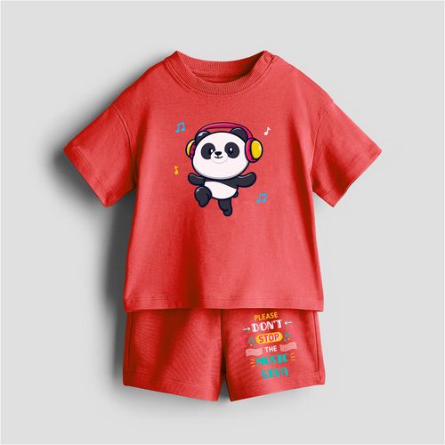 Please DonÕt Stop The Music - Customized Kids Co-ord Set With Name For Boys & Girls (Ages 1 - 13)