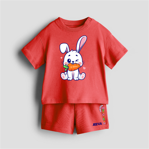 Cute Little Munchkin - Customized Kids Co-ord Set With Name For Boys & Girls (Ages 1 - 13)