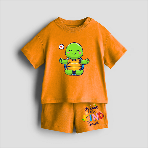 Its Cool To be Kind - Customized Kids Co-ord Set With Name For Boys & Girls (Ages 1 - 13)