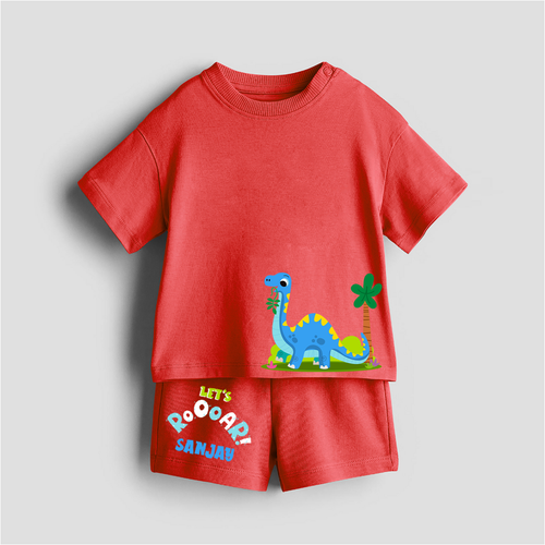 Lets Roooar! - Customized Kids Co-ord Set With Name For Boys & Girls (Ages 1 - 13)