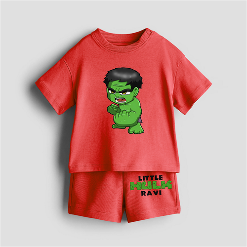 Little Hulk - Customized Kids Co-ord Set With Name For Boys & Girls (Ages 1 - 13)