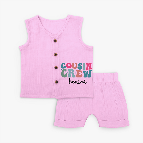 Cousin Crew Jabla Set | Matching Outfits for Baby Cousins - BABY PINK - 0 - 3 Months Old (Chest 9.8")