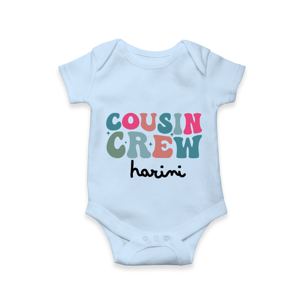 Cousin Crew Romper / Onesie | Matching Outfits for Baby Cousins - BABY BLUE - New Born (Chest 14")