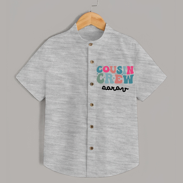 Cousin Crew Shirt | Matching Outfits for Baby Cousins - GREY - 0 - 6 Months Old (Chest 23")