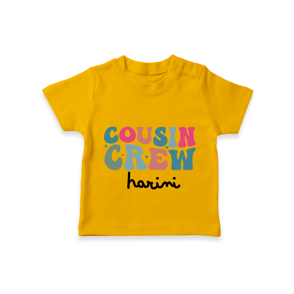 Cousin Crew T-Shirt | Matching Outfits for Baby Cousins - CHROME YELLOW - 0-5 Months Old (Chest 17")