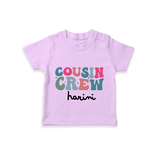 Cousin Crew T-Shirt | Matching Outfits for Baby Cousins - LILAC - 0-5 Months Old (Chest 17")