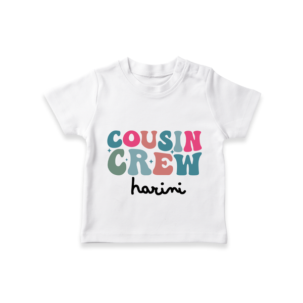 Cousin Crew T-Shirt | Matching Outfits for Baby Cousins - WHITE - 0-5 Months Old (Chest 17")