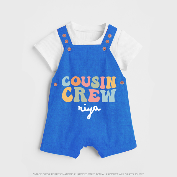 Cousin Crew Dungaree Set | Matching Outfits for Baby Cousins - COBALT BLUE - 0 - 5 Months Old (Chest 18")