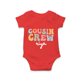 Cousin Crew Romper / Onesie | Matching Outfits for Baby Cousins - RED - New Born (Chest 14")