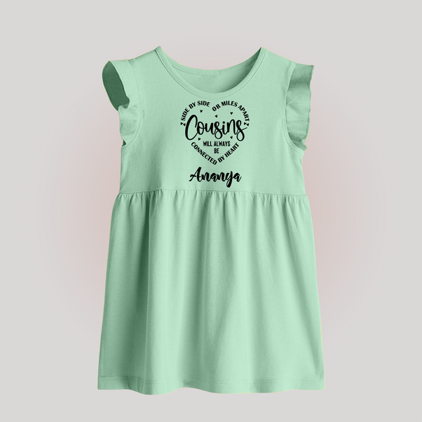 Cousin Connection Baby Frock | Customizable Baby Clothing - MINT GREEN - 0 - 3 Months Old (Chest 17")