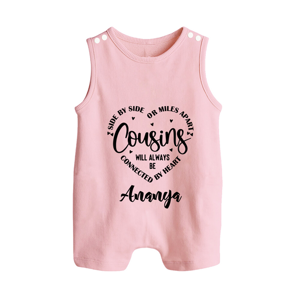 Cousin Connection Romper Suit / Sleeveless Romper | Customizable Baby Clothing - BABY PINK - 0 - 5 Months Old (Chest 18")