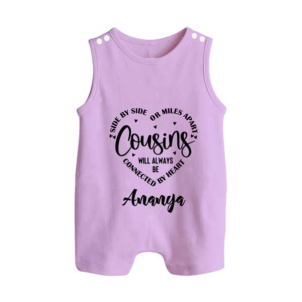 Cousin Connection Romper Suit / Sleeveless Romper | Customizable Baby Clothing - LILAC - 0 - 5 Months Old (Chest 18")