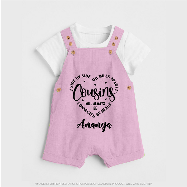 Cousin Connection Dungaree Set | Customizable Baby Clothing - BABY PINK - 0 - 5 Months Old (Chest 18")