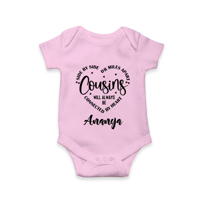 Cousin Connection Romper / Onesie | Customizable Baby Clothing - BABY PINK - New Born (Chest 14")