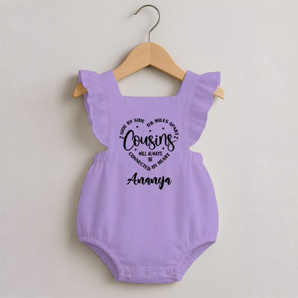 Cousin Connection Frock Romper | Customizable Baby Clothing - LILAC - 0 - 3 Months Old (Chest 19")