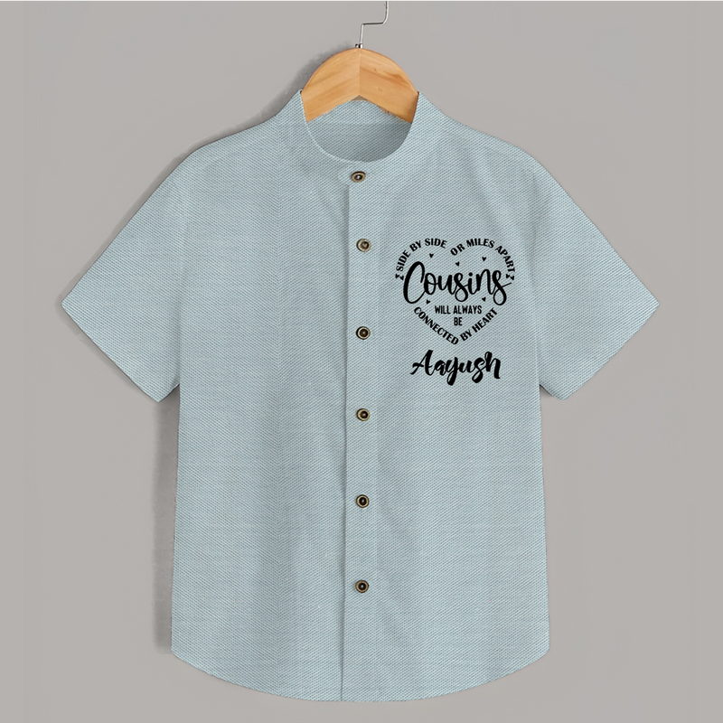 Cousin Connection Shirt | Customizable Baby Clothing - ARCTIC BLUE - 0 - 6 Months Old (Chest 23")