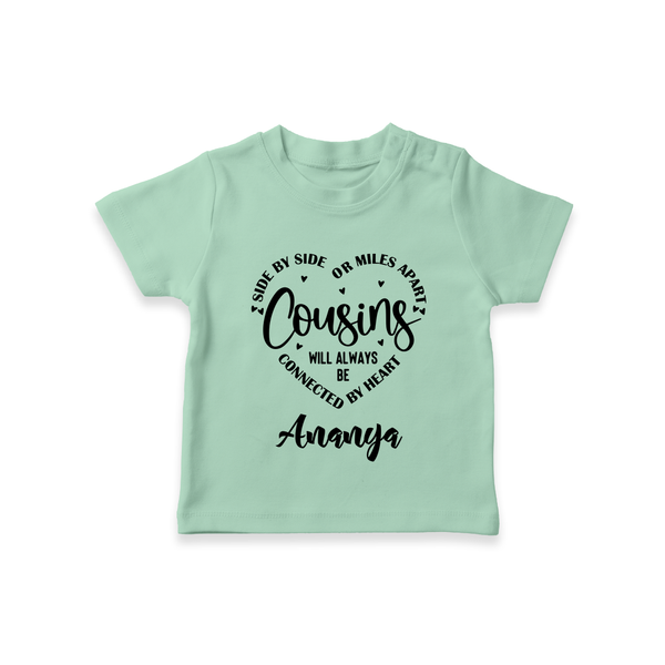 Cousin Connection T-Shirt | Customizable Baby Clothing - MINT GREEN - 0-5 Months Old (Chest 17")