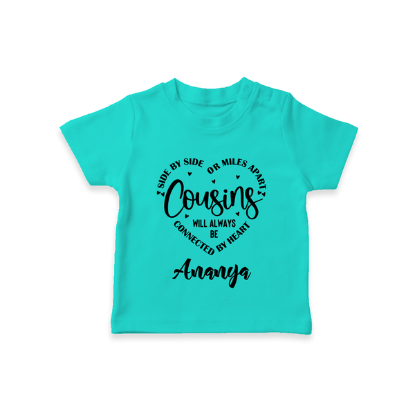 Cousin Connection T-Shirt | Customizable Baby Clothing - TEAL - 0-5 Months Old (Chest 17")