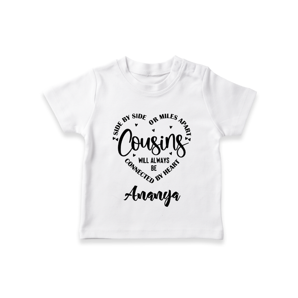 Cousin Connection T-Shirt | Customizable Baby Clothing - WHITE - 0-5 Months Old (Chest 17")