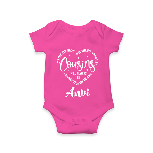 Cousin Connection Romper / Onesie | Customizable Baby Clothing - HOT PINK - New Born (Chest 14")