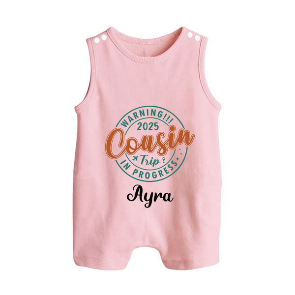 My First Cousin Bond Romper Suit / Sleeveless Romper | Celebrate Family Ties - BABY PINK - 0 - 5 Months Old (Chest 18")