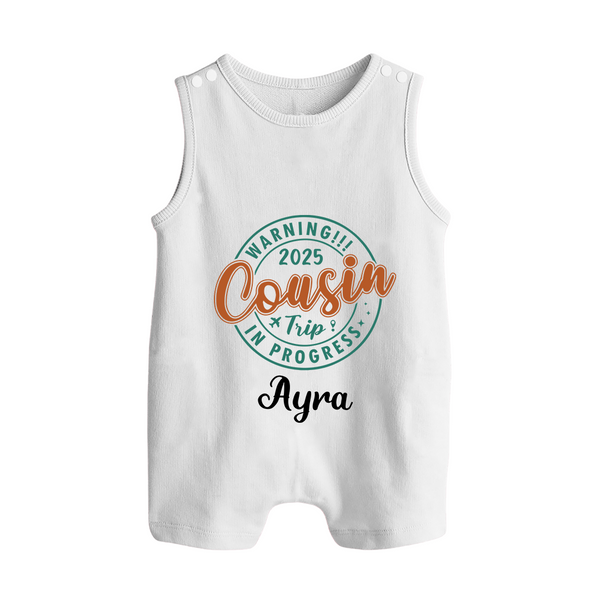 My First Cousin Bond Romper Suit / Sleeveless Romper | Celebrate Family Ties - WHITE - 0 - 5 Months Old (Chest 18")
