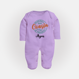 My First Cousin Bond Sleep Suit / Full Sleeve Bodysuit | Celebrate Family Ties - LILAC - New Born (Chest 7.5")