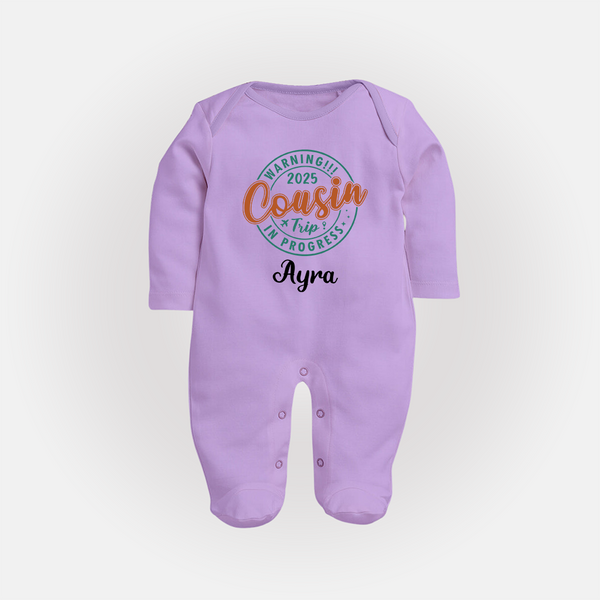 My First Cousin Bond Sleep Suit / Full Sleeve Bodysuit | Celebrate Family Ties - LILAC - New Born (Chest 7.5")