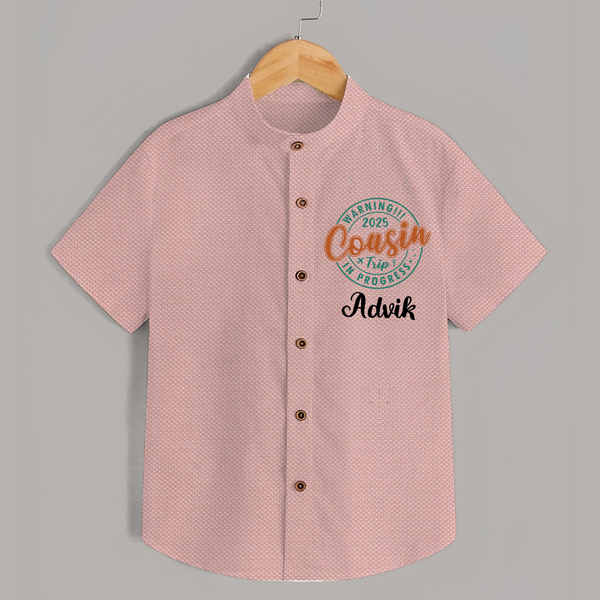 My First Cousin Bond Shirt | Celebrate Family Ties - PEACH - 0 - 6 Months Old (Chest 23")