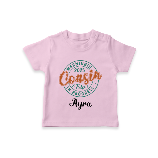My First Cousin Bond T-Shirt | Celebrate Family Ties - BABY PINK - 0-5 Months Old (Chest 17")