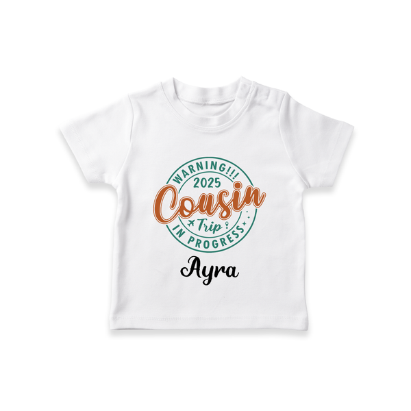 My First Cousin Bond T-Shirt | Celebrate Family Ties - WHITE - 0-5 Months Old (Chest 17")