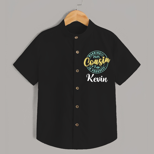 My First Cousin Bond Shirt | Celebrate Family Ties - BLACK - 0 - 6 Months Old (Chest 23")