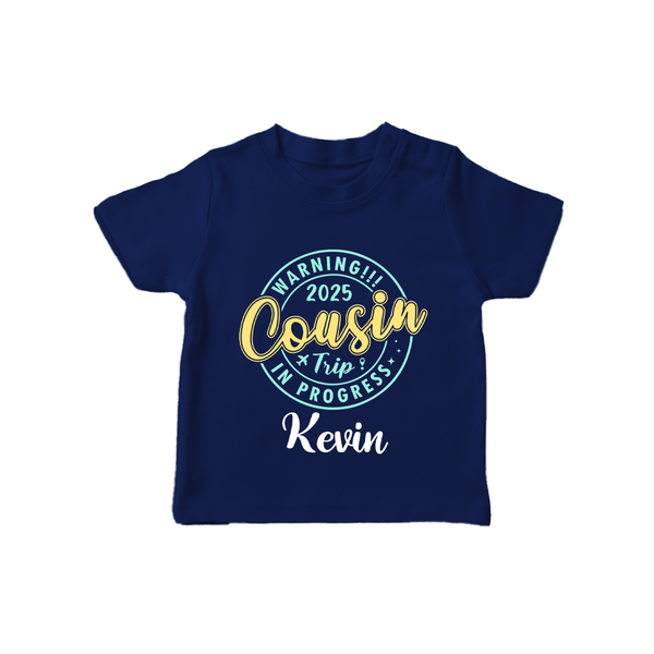 My First Cousin Bond T-Shirt | Celebrate Family Ties - NAVY BLUE - 0-5 Months Old (Chest 17")