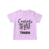Cousin Squad Cotton T-Shirt | Personalized Baby Wear - LILAC - 0-5 Months Old (Chest 17")