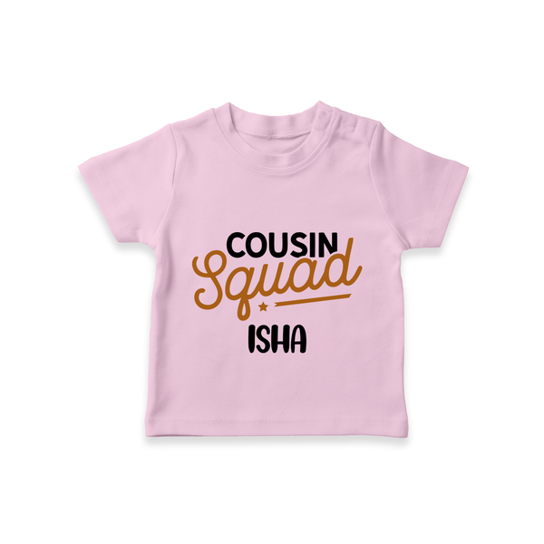 Tiny Cousin Team T-Shirt | Personalized Infant Apparel - BABY PINK - 0-5 Months Old (Chest 17")