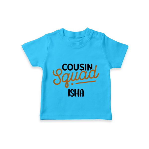 Tiny Cousin Team T-Shirt | Personalized Infant Apparel - SKY BLUE - 0-5 Months Old (Chest 17")