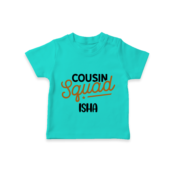 Tiny Cousin Team T-Shirt | Personalized Infant Apparel - TEAL - 0-5 Months Old (Chest 17")