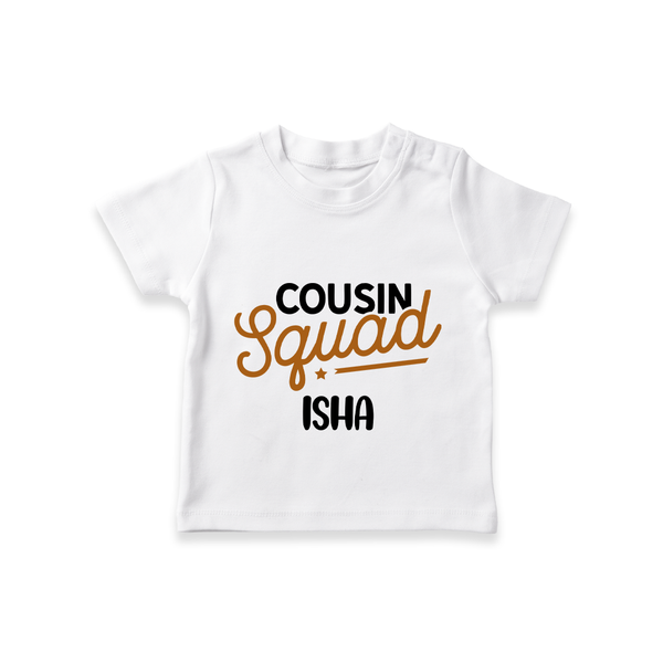 Tiny Cousin Team T-Shirt | Personalized Infant Apparel - WHITE - 0-5 Months Old (Chest 17")