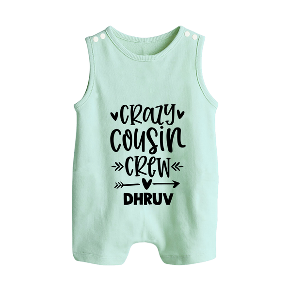 Cousin Charm Romper Suit / Sleeveless Romper Outfit | Celebrate the Cousin Bond - MINT GREEN - 0 - 5 Months Old (Chest 18")