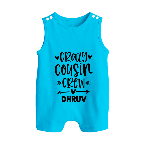 Cousin Charm Romper Suit / Sleeveless Romper Outfit | Celebrate the Cousin Bond - SKY BLUE - 0 - 5 Months Old (Chest 18")