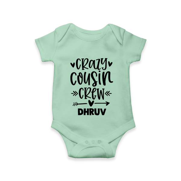 Cousin Charm Romper / Onesie Outfit | Celebrate the Cousin Bond - MINT GREEN - New Born (Chest 14")