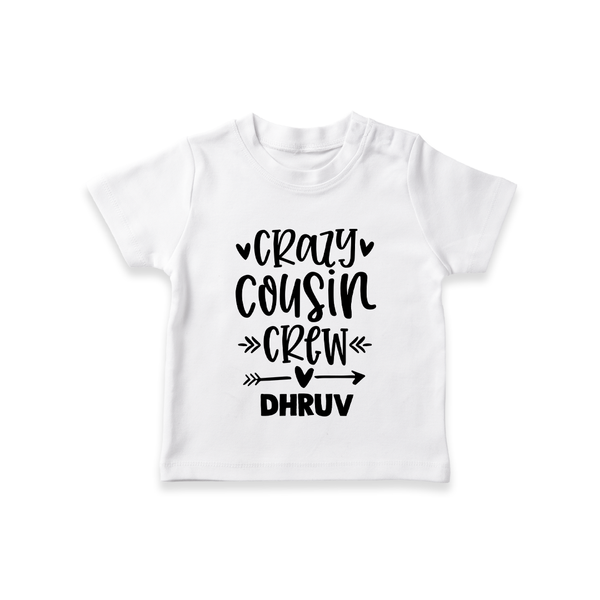 Cousin Charm T-Shirt Outfit | Celebrate the Cousin Bond - WHITE - 0-5 Months Old (Chest 17")