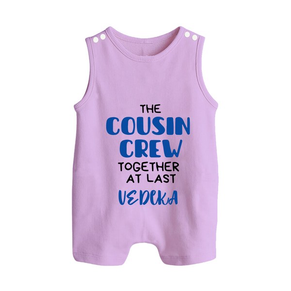 Cousin Love Romper Suit / Sleeveless Romper Outfit | Soft Cotton for Infants - LILAC - 0 - 5 Months Old (Chest 18")