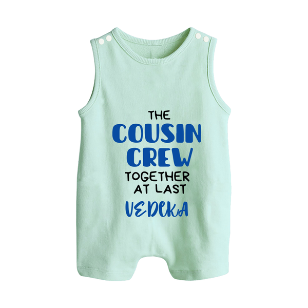 Cousin Love Romper Suit / Sleeveless Romper Outfit | Soft Cotton for Infants - MINT GREEN - 0 - 5 Months Old (Chest 18")