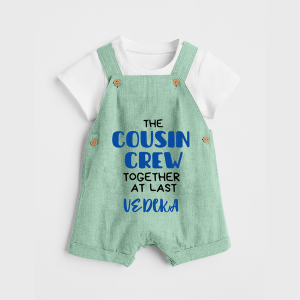 Cousin Love Dungaree Set Outfit | Soft Cotton for Infants - MINT GREEN - 0 - 5 Months Old (Chest 18")