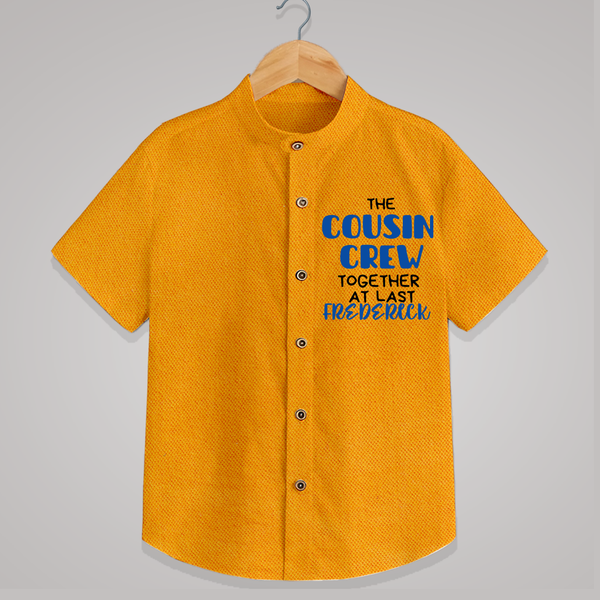 Cousin Love Shirt Outfit | Soft Cotton for Infants - CHROME YELLOW - 0 - 6 Months Old (Chest 23")