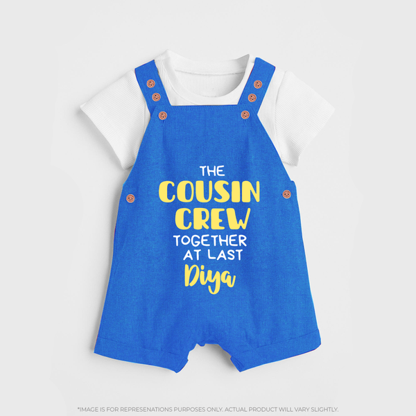 Cousin Love Dungaree Set Outfit | Soft Cotton for Infants - COBALT BLUE - 0 - 5 Months Old (Chest 18")